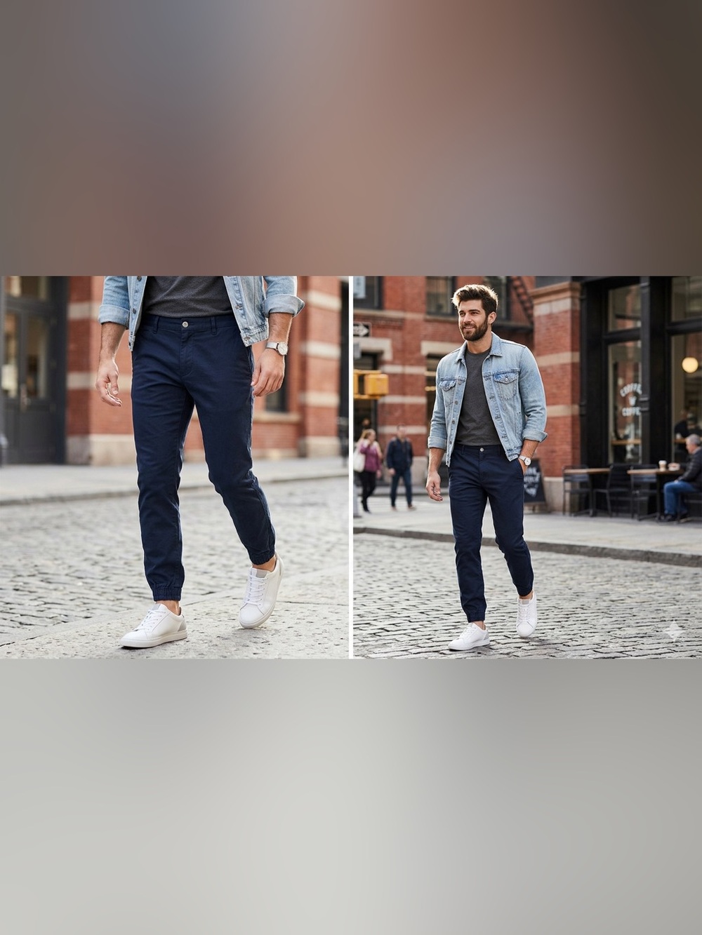 Armani Exchange Navy Slim Jogger Pants